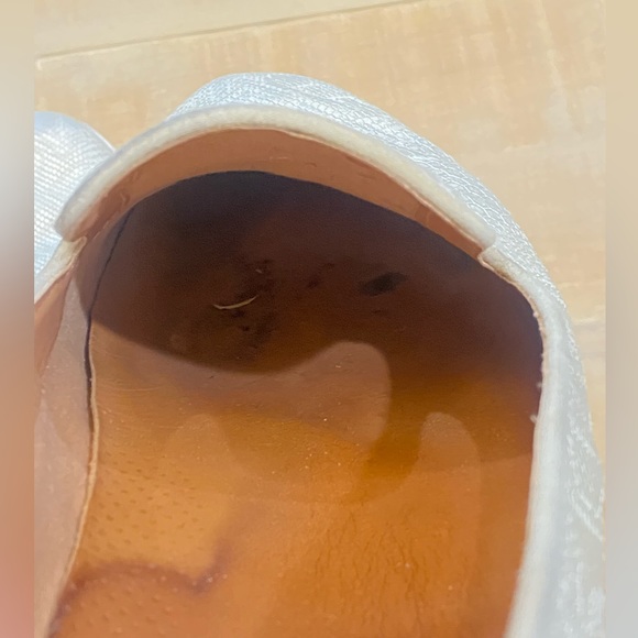 Womens FITFLOP SUPERSKATE silver metallic snake print loader slipper shoes - Picture 10 of 11